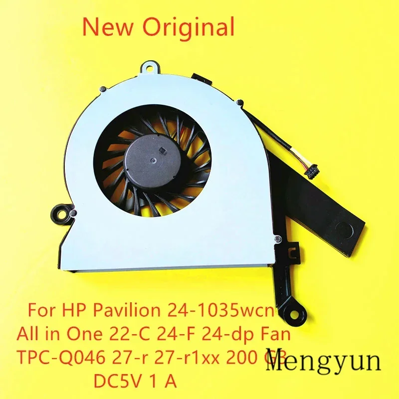 New Original laptop CPU cooling fan for HP Pavilion 24-1035wcn all in one 22-c 24-f 24-dp TPC-Q046 27-r 27-r1xx 200 G3