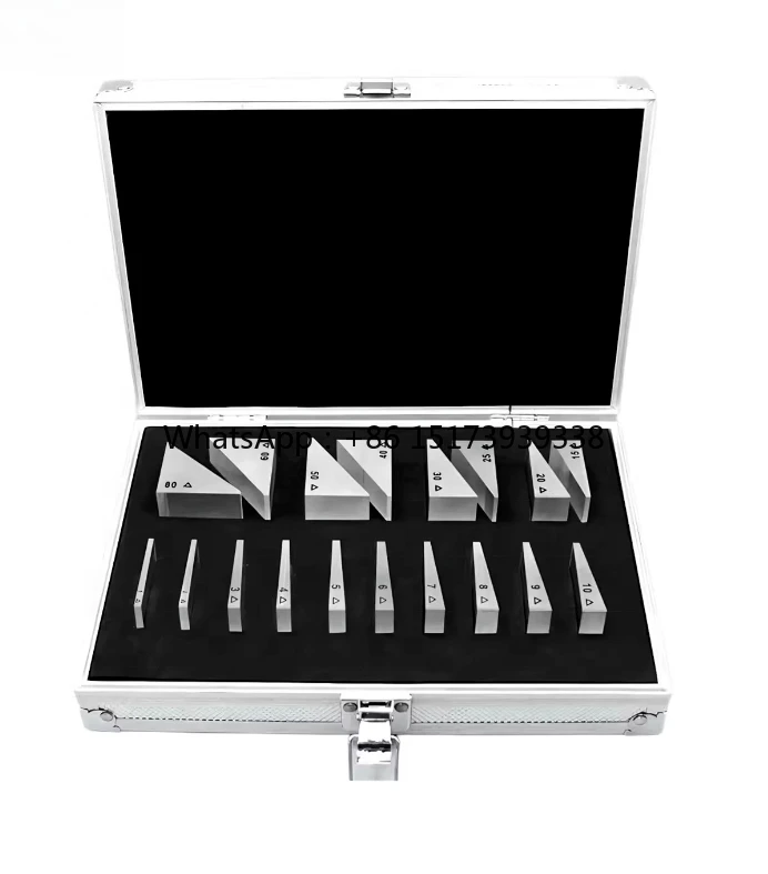 Ophthalmological Strabismus Examination Block Prism Lens Ophthalmic Check Test Prism Set Optical Trial Prism Lenses Aluminum Box
