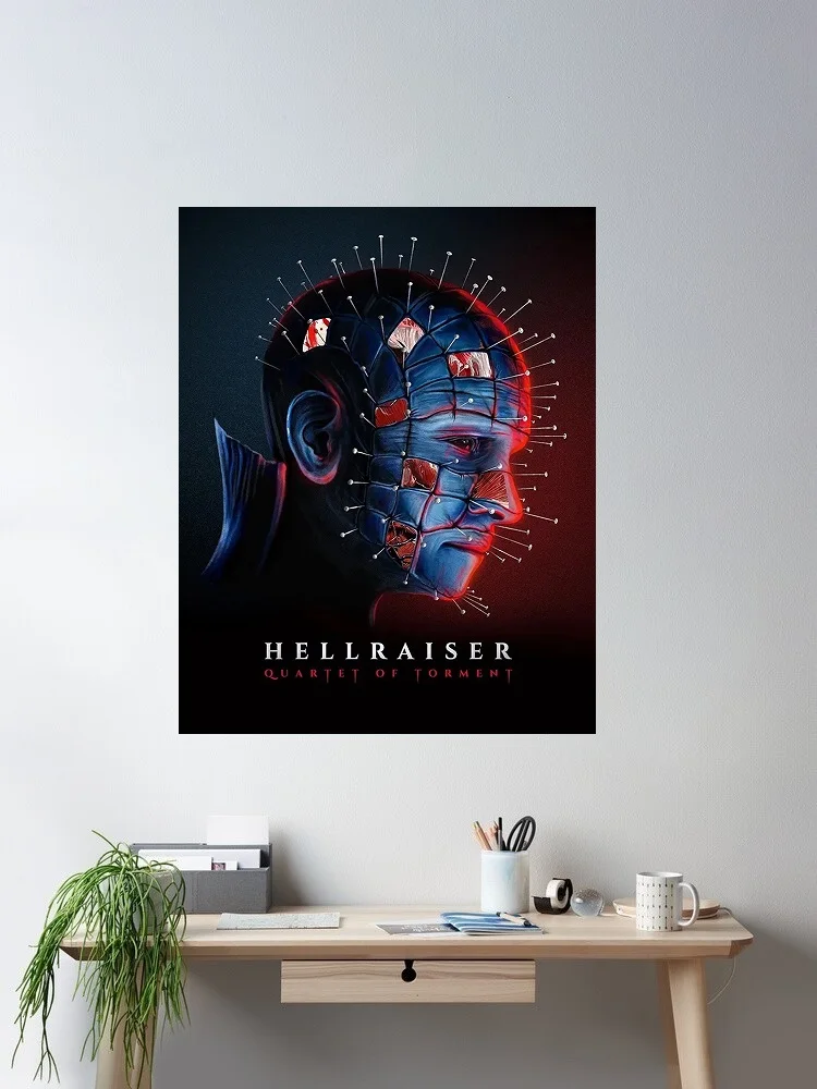 HELLRAISER Movie, Art Print Canvas Poster, Living Room Decor, Home Wall Picture