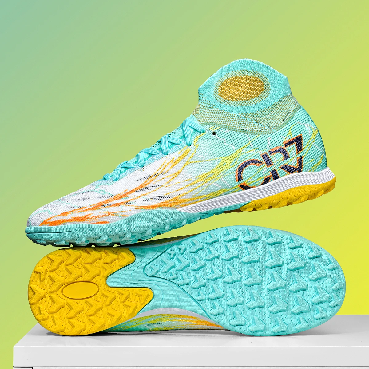 

Professional football shoes TF nail breaking training shoes, outdoor and indoor sports shoes, wear-resistant and anti slip