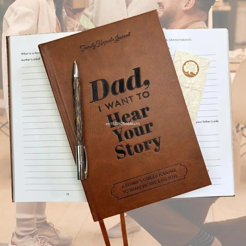 A Father Guided Journal Father's Memories Journal Dad Life Story Journal Writing Notepads With Life Story Questions Dropship