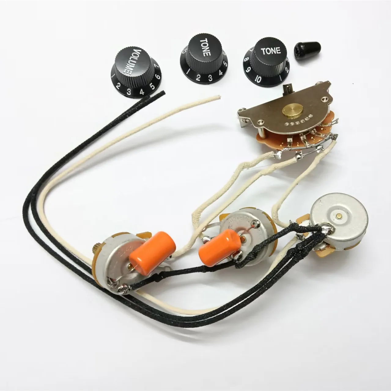 ST Wiring Harness Soldered With Cloth Wire CTS Pots 5-way Switch 2T1V