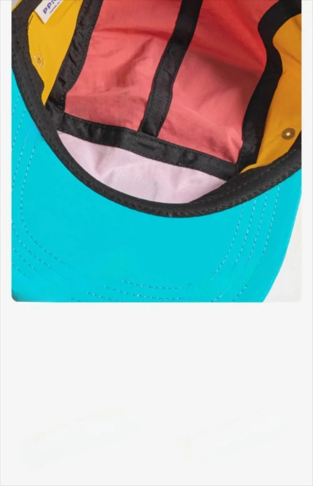 Lässige Hip-Hop-Hüte im japanischen Stil, 5-Panel-Baseballkappe mit dünnem, flachem Rand, atmungsaktiv, schnell trocknend, Sonnenschutzhut, Unisex – Detail 12