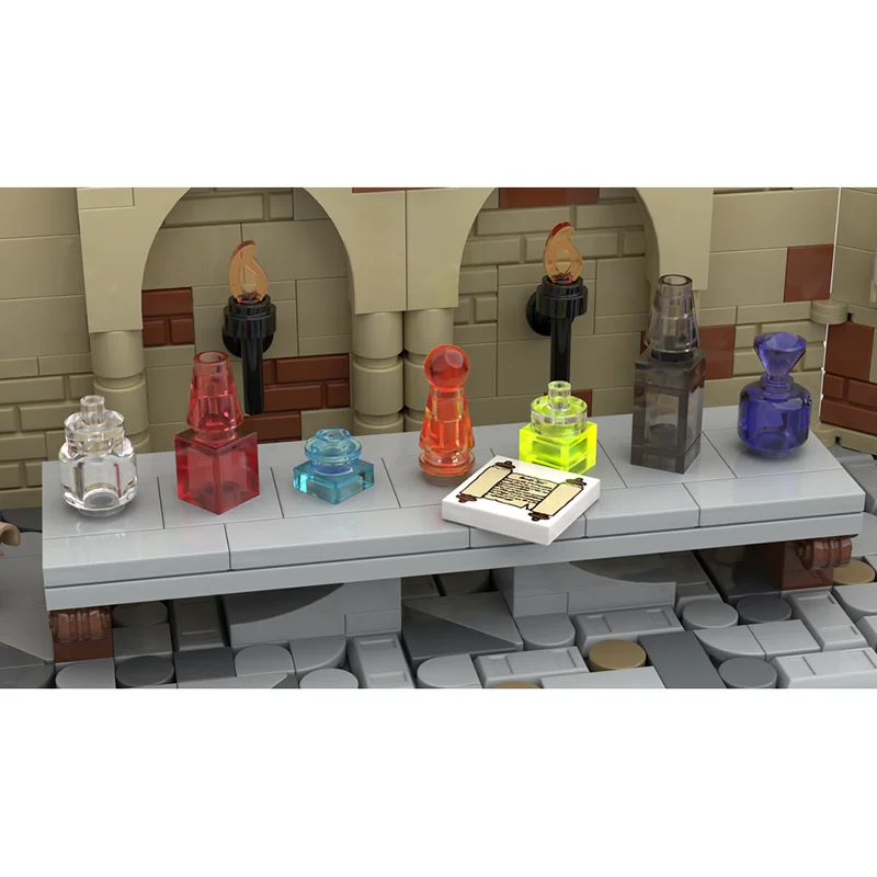 Filmmodel Moc Bouwstenen Modulair Het mysterie van drankjes Bakstenen Model DIY-montage Constructiespeelgoed Vakantie Verjaardagscadeaus