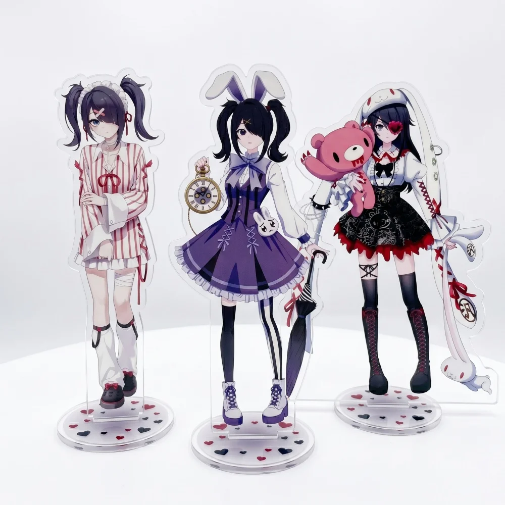 Acrylic Needy Streamer Overload Stand Keychain 15cm Dual-Sided UV Printing High Clarity KAngel Ame-chan Desk Decor Anime Gift