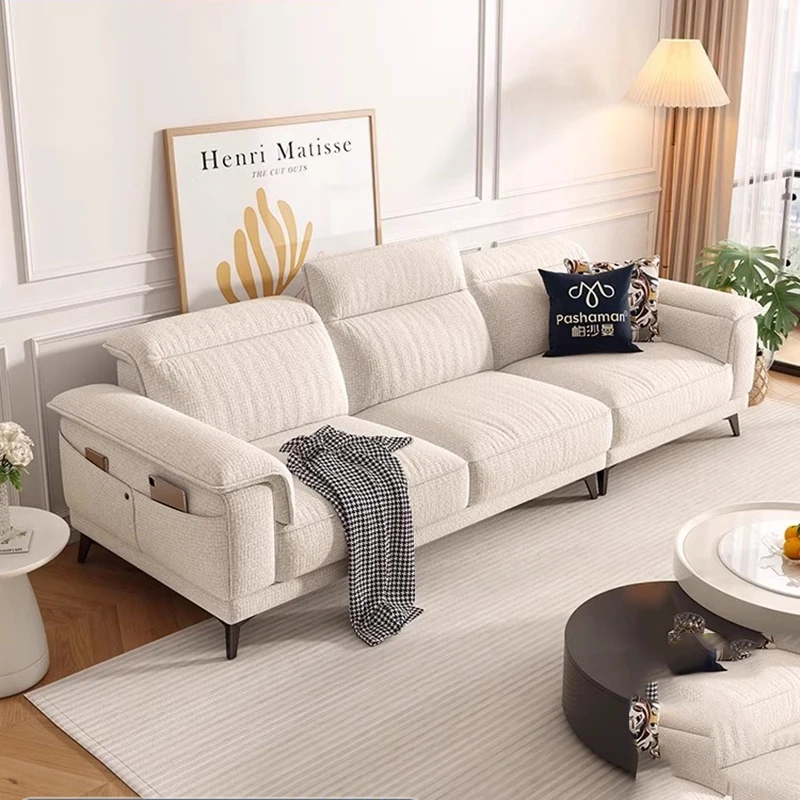 Free Shipping Cinema Living Room Sofas Vintage White Reclinable Designer Organizer Couchs Family Minimalist Divano Furnitures