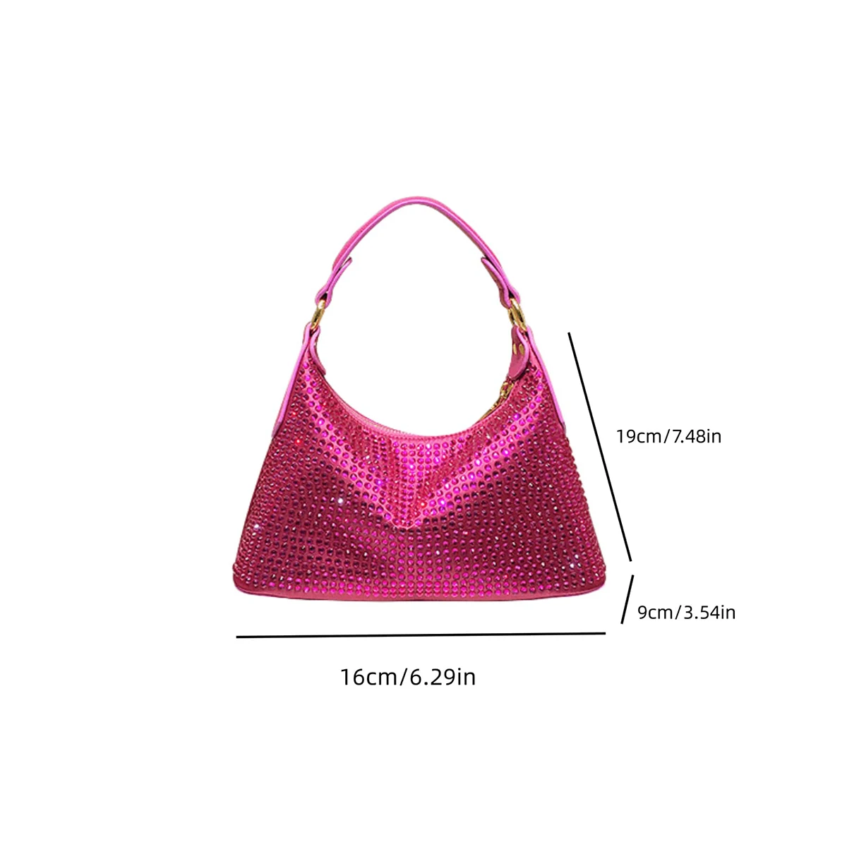 JIOMAY Light Luxury Dinner Bag Luxury Designer Bags Diamond Women\'s Handbag Sparkling Crossbody Bag Fashion Purses for Women