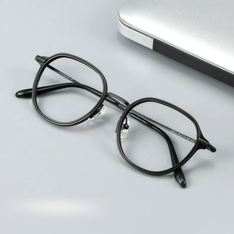 Retro Titanium Designer Frames 69911CN Prescription Men Reading Eyeglasses Anti Blue Light Myopia Women Eyewear Handmade Gafas