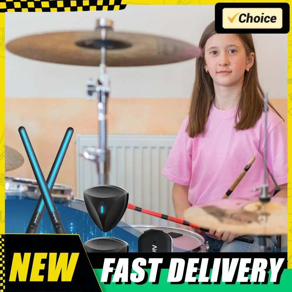 

Портативная воздушная барабанная установка, датчик ножки воздушного барабана, Bluetooth-совместимый адаптер для воздушного барабана, реалистичный эффект для начинающих профессионалов