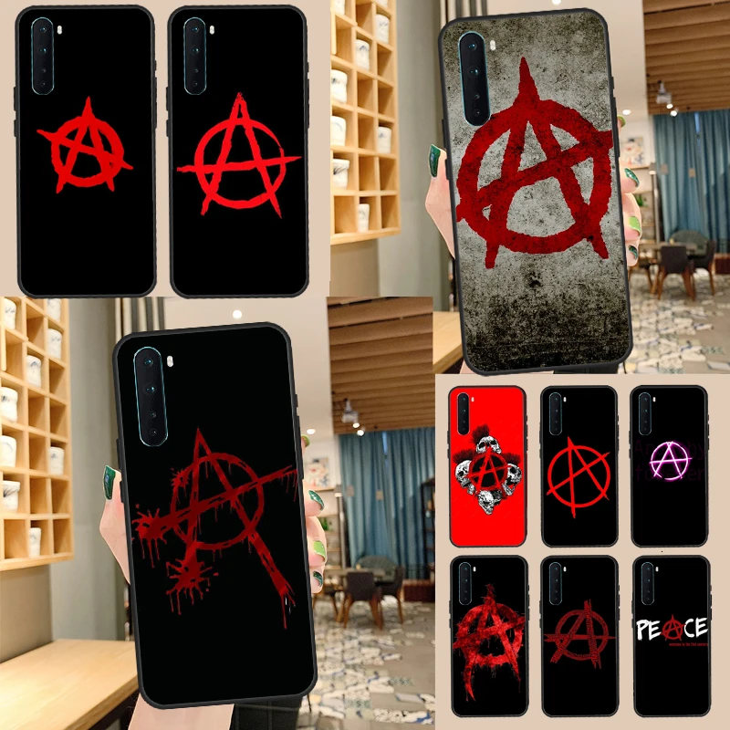 Anarchy Symbol A Case For Oneplus 10T 10R 9R 8T 8 9 10 Pro Cover For Oneplus Nord 2 2T N10 N20 N100 N200