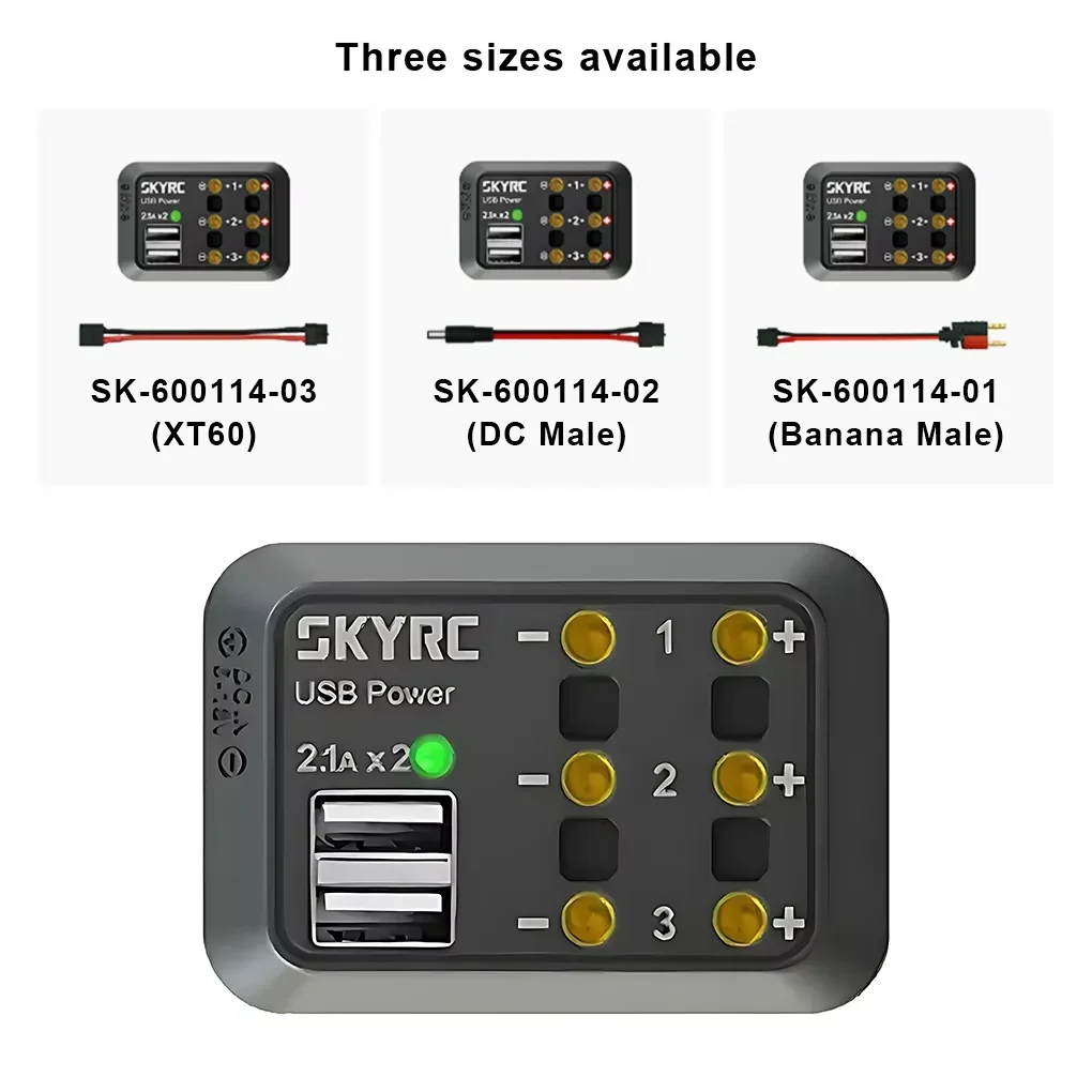 SKYRC DC Power Distributor SK-600114 Multi-port distributor XT60 plug/DC male plug/Banana connector