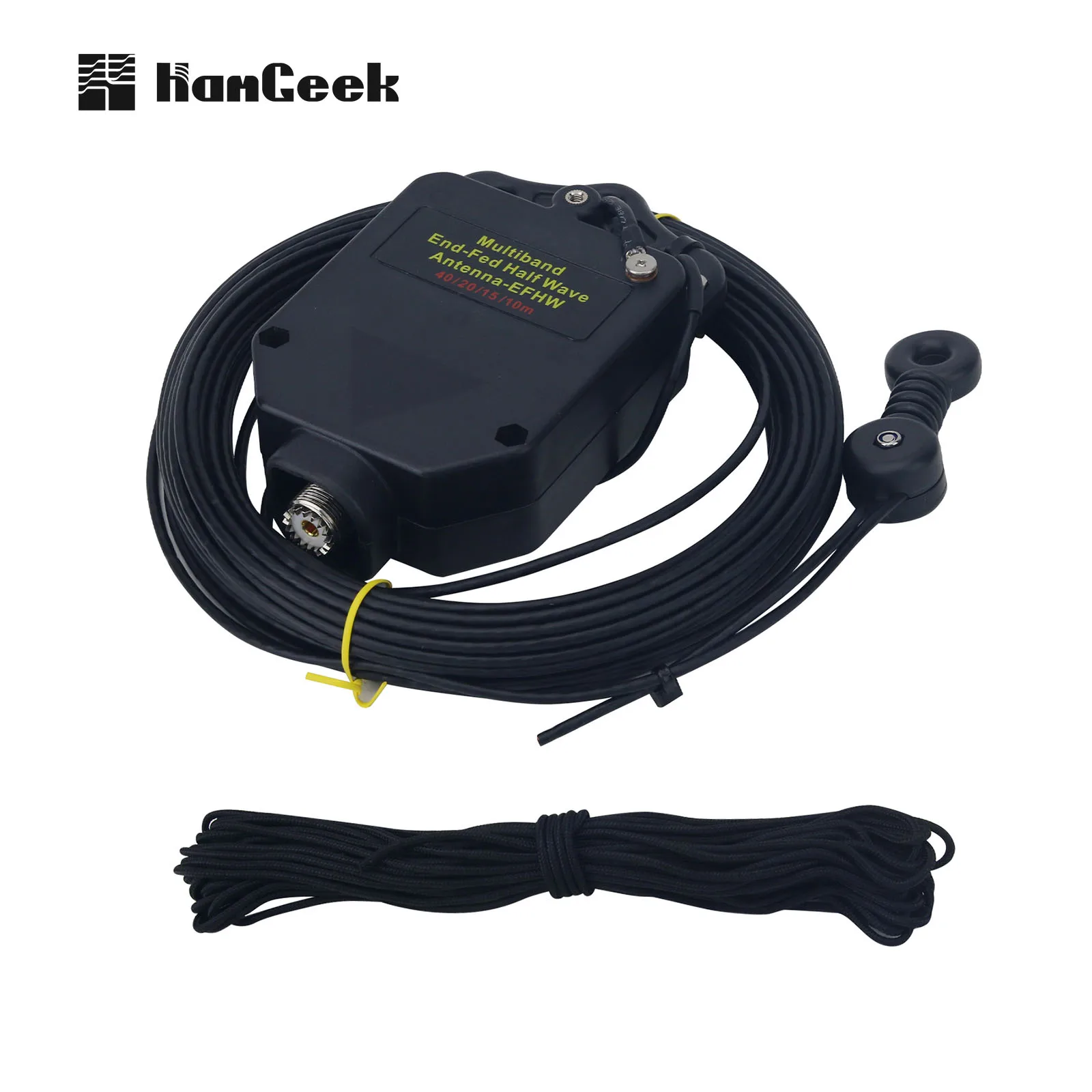HamGeek YR4010-150W 7MHz/14MHz/21MHz/28MHz End-Fed Antenna Kit Shortwave Antenna + Eco-Friendly Bag