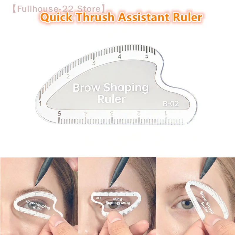 【MAX-22】1PCS Brow Mapping Ruler Eyebrow Shaping Ruler 1 Minute Fast Drawing Design Brow Easy Tool