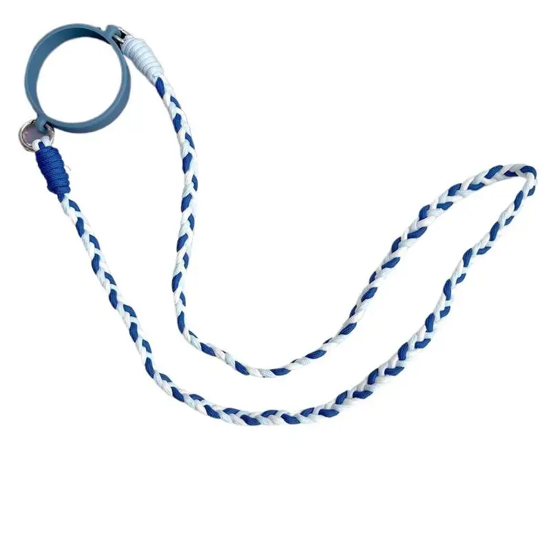 Adjustable Paracord Braided Crossbody Strap for Insulated Water Bottles 32oz with Cup Rings for Travel and Fitness