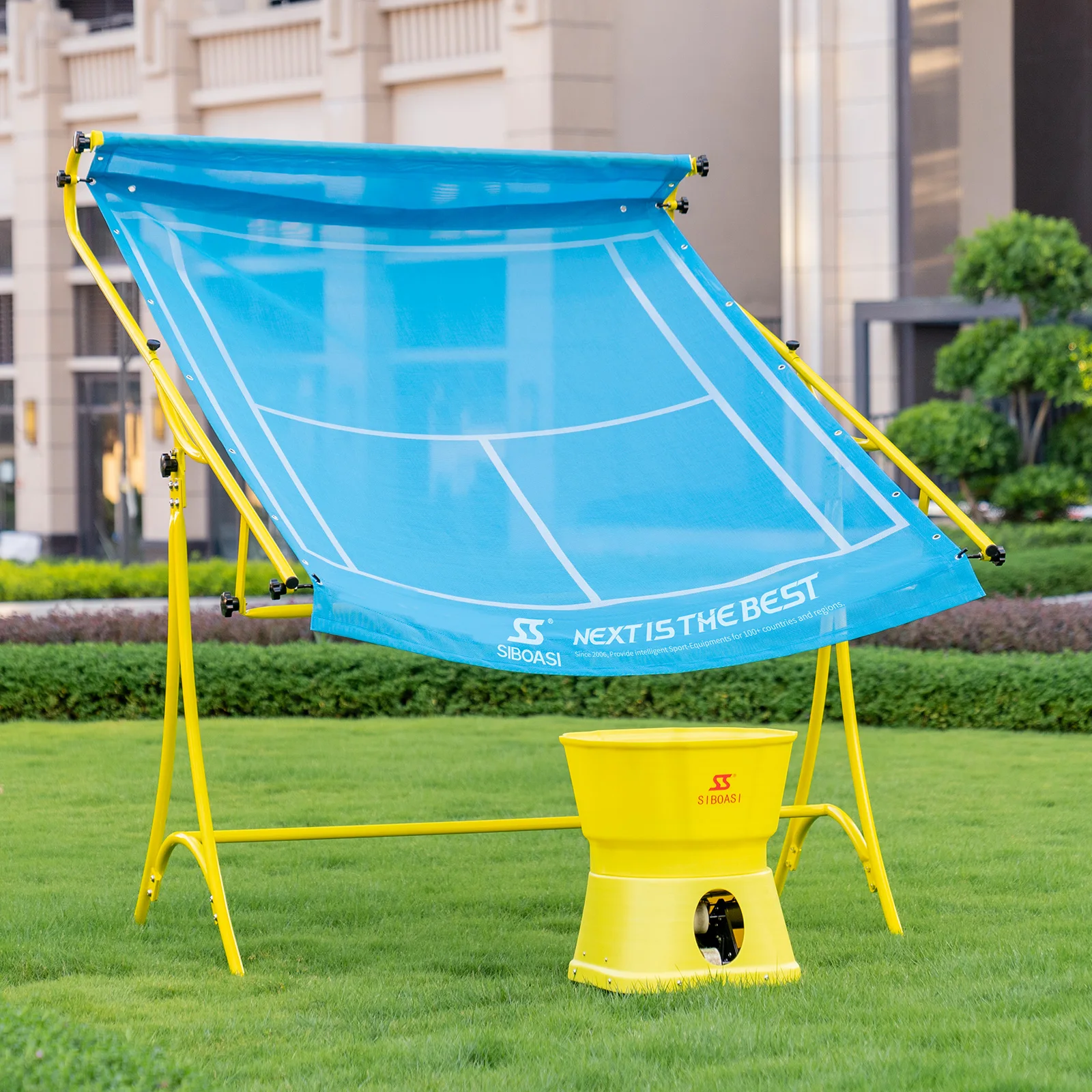 

SIBOASI Latest Tennis Ball Machine Tennis Robot Cannon T2000B