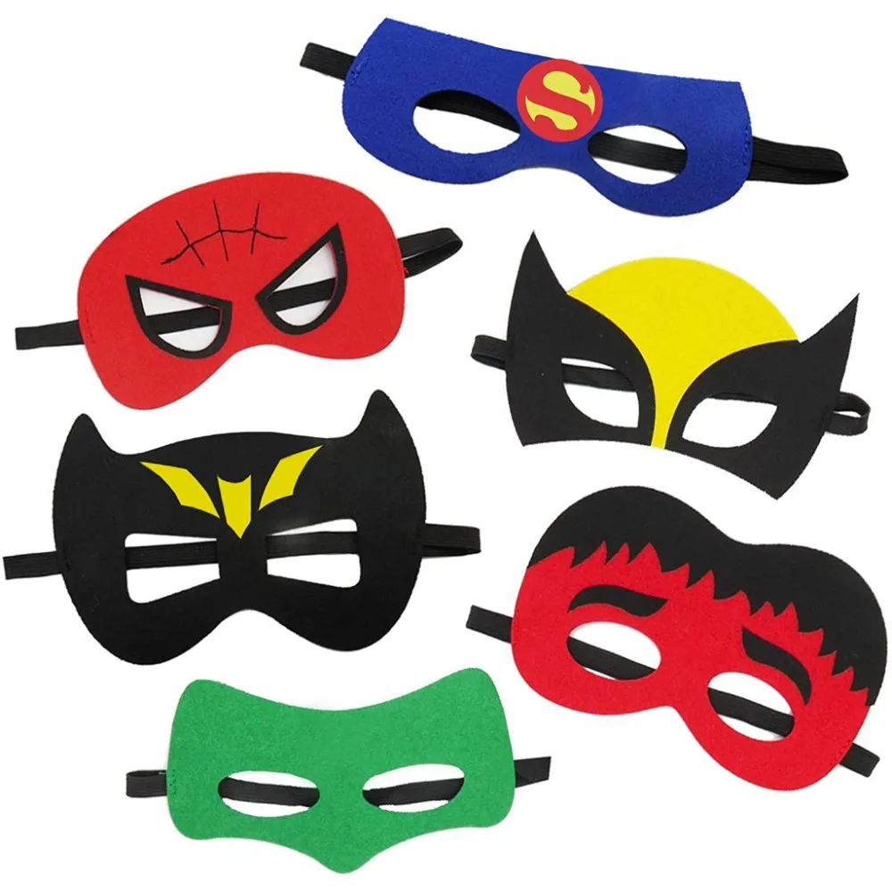 Spiderman Masks Superhero Children's Masquerade Avengers Superhero Cosplay Kids Mask Decoration Supplies Christmas Party Gift