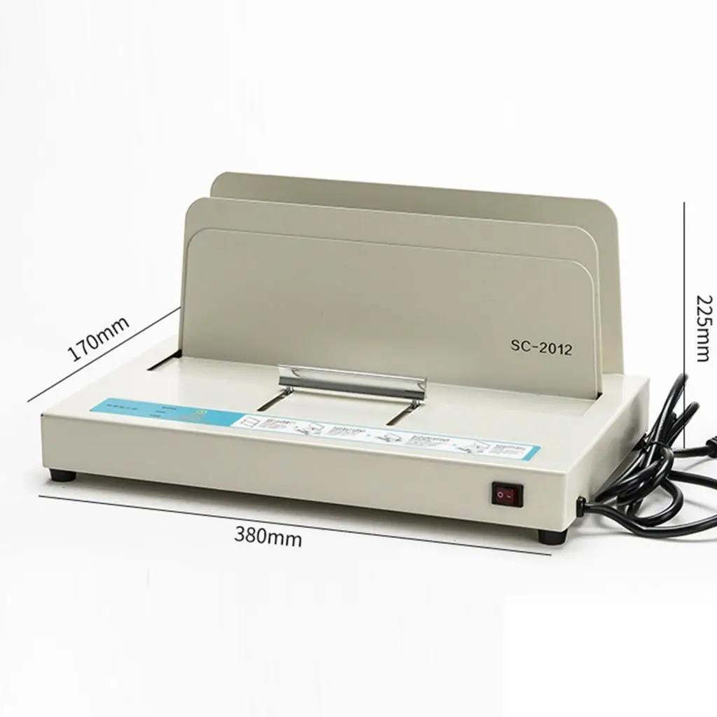 Binding Machine Thermal Binder US Adapter 110V 100W Electric Book Binder Heat Binder for Invoices Folders Envelopes Books