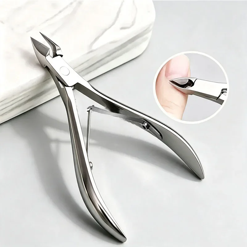 Professional Nail Cuticle Scissor Stainless Steel Gold Silver Dead Skin Exfoliating Clipper Clean Nails Art Tool Manicure Salon