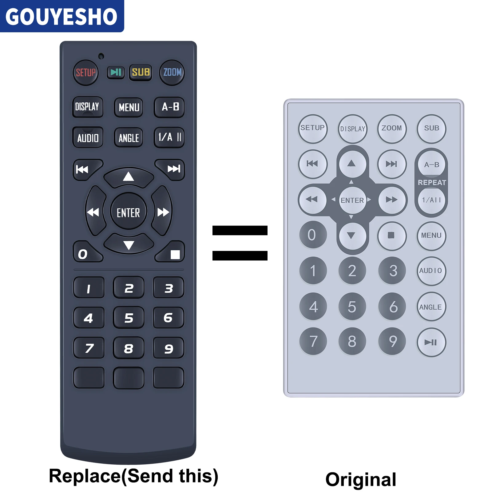 New Replacement Remote Control For Ferguson LDVD81