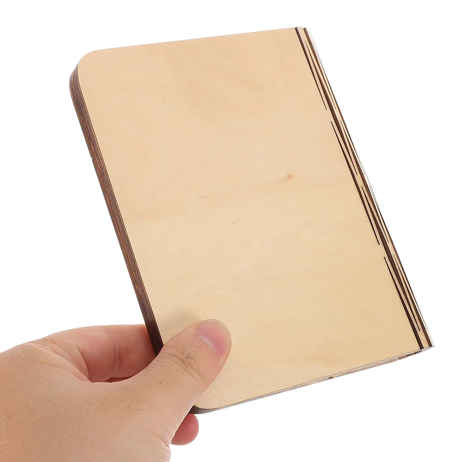 Folding Book Light Wood Shell DIY Supply for Crafting Custom Book Lamps Warm Ambient Desktop Lighting Decor Easy Assembly Sturdy