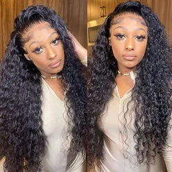 water wave hd lace frontal wig 4x4 closure human hair wig 5x5 pre plucked brazilian remy wigs on sale for women choice