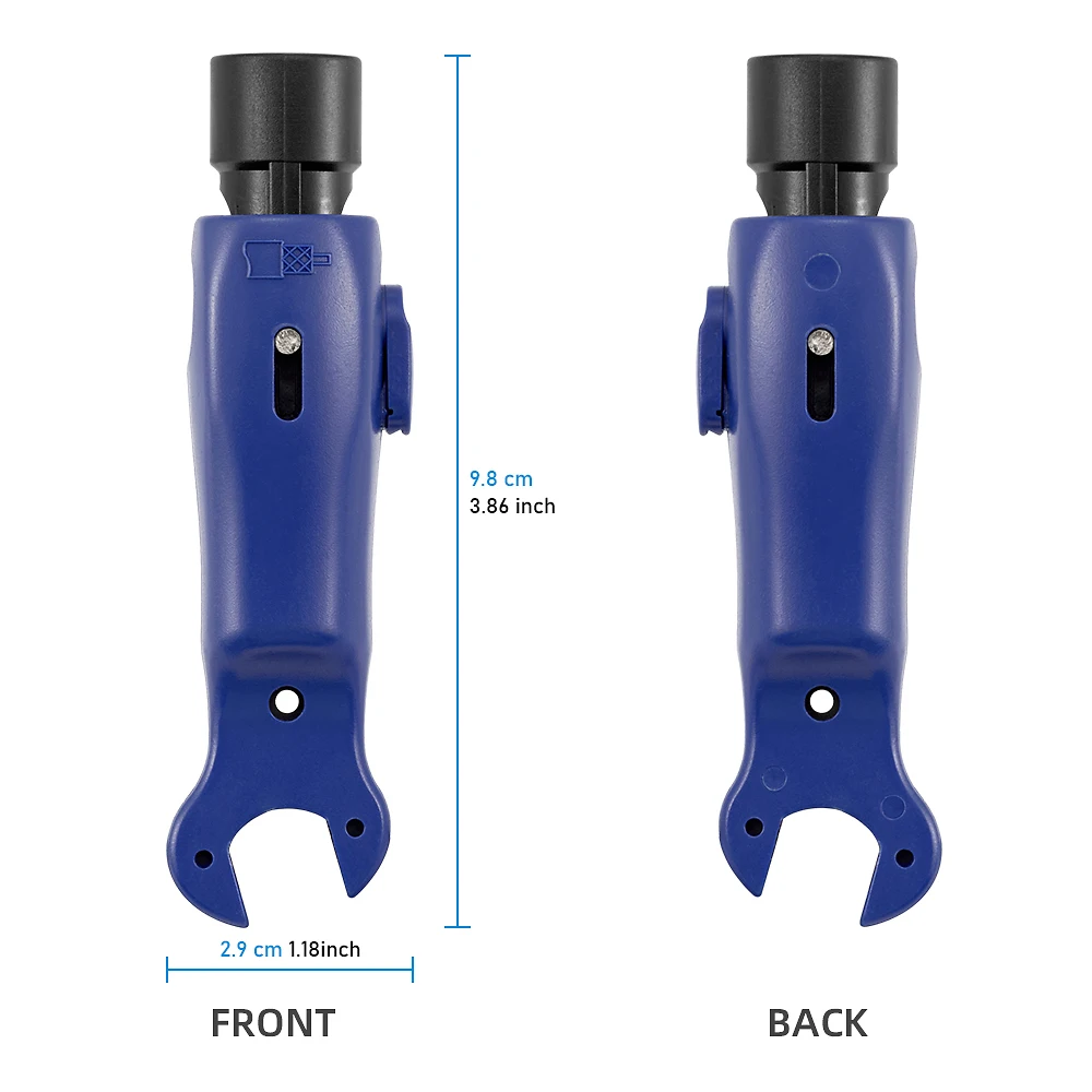 Professional Adjustable Coaxial Cable Stripper Tool for RG6 RG59 RG11 Coax Wire Stripping Pliers F Connector