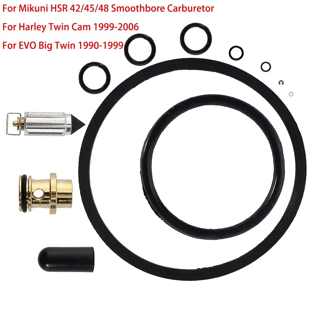 KHS-016 42-6237Carburetor Carb Rebuild Repair Kit for Mikuni HSR 42/45/48 Smoothbore Carburetor for Harley Twin Cam 1999-2006