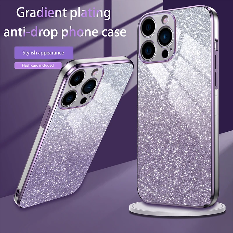 Glitter Plating Clear Phone Case For OPPO A3 Pro A3X A40 A40M A80 5G A77S A57S A54S A53S A16S A15S A16K A16E A17K A12 Soft Cover