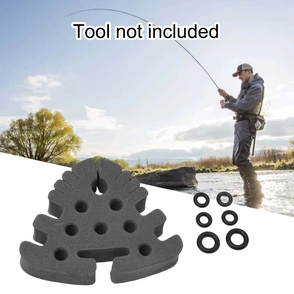 Fishing Equipments Tying Tool Holder New Parts Useful 1 Pcs Accessories Approx. 9*7*cm Black For Fishing Portable