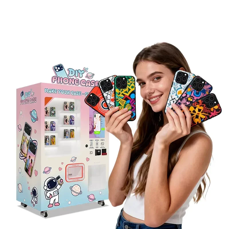 for Business Automatic UV Personalized Mobile Phone Back Cover Printer for Mobile Phone Case Printing Vending Machine
