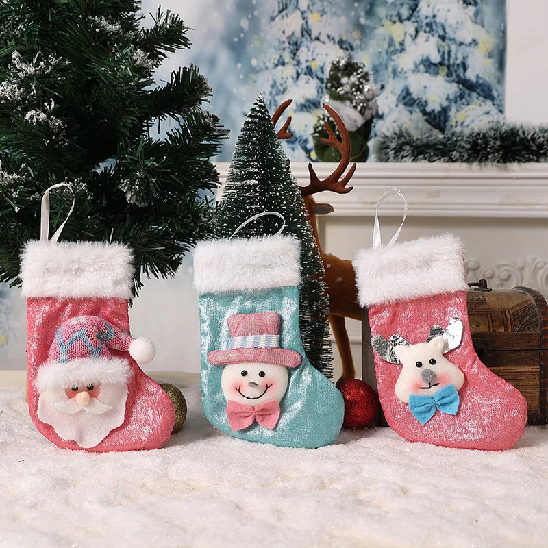 

Christmas Stockings for Kids Gift Bags Party Decorations Hanging Ornaments Candy Socks Xmas Decor Christmas Gifts Bags