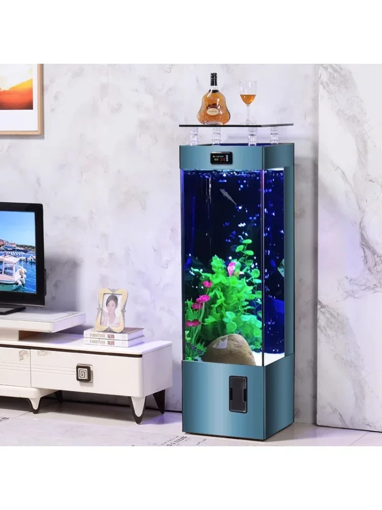 Smart Fish Tank Ecological Lazy Change Water Small and Medium-Sized Living Room Home Fish Globe Aquarium Bottom Filter