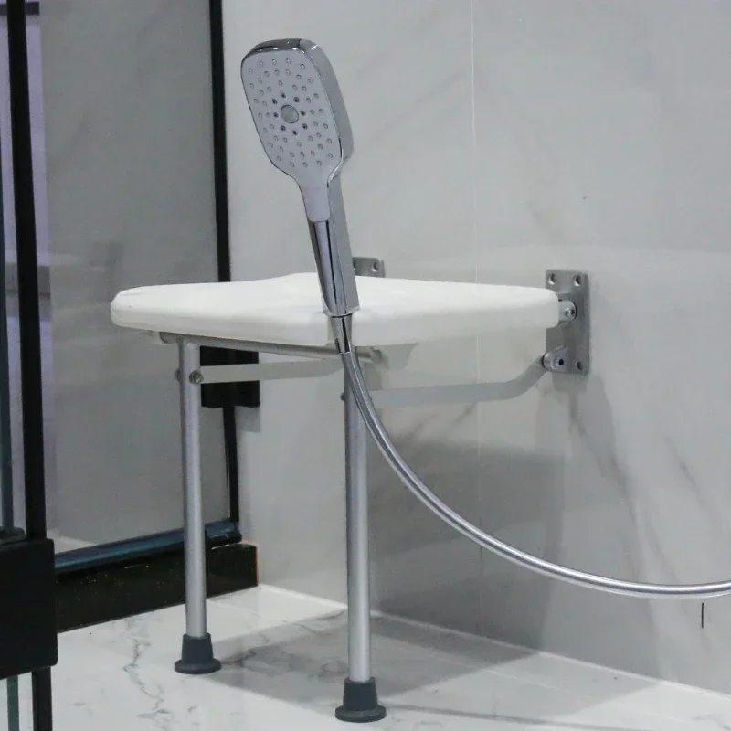 Cross-border Bath Chair Folding Bath Stool Bathroom Stool Wall-mounted Space-saving Elderly Pregnant Women Sanitary Shower Chair