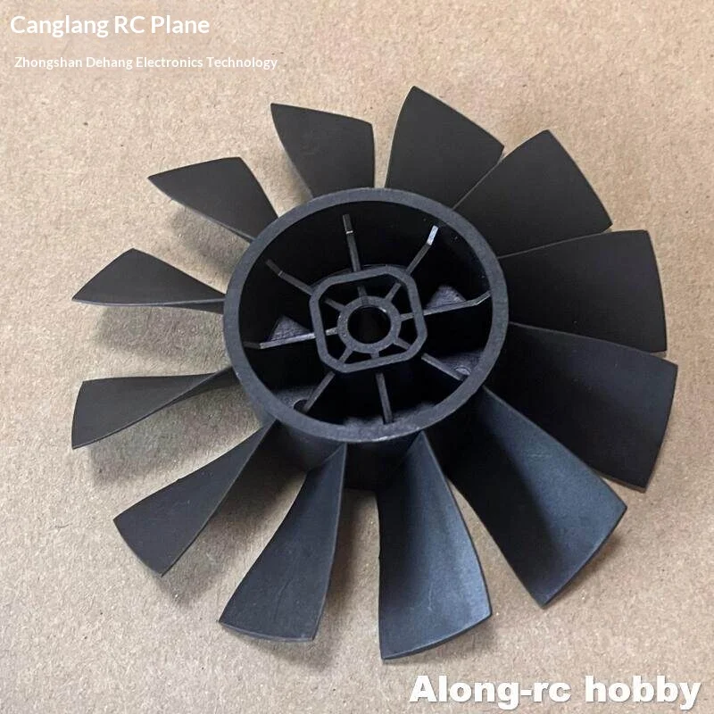 Along Rc Hobby 90mm Edf Ducted Fan 12 Blades Integrated Forward Rotation Metal Blade Part For Rc Flying Wing Airplane