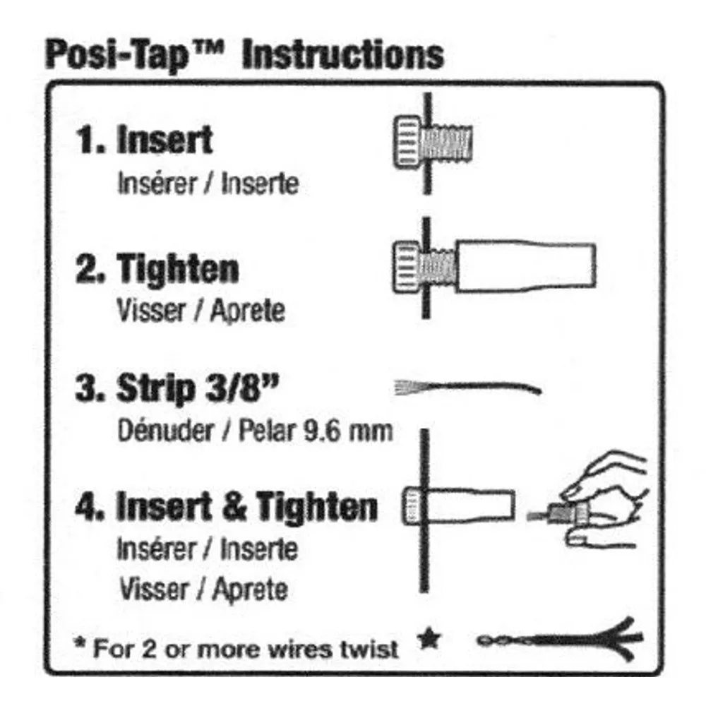 10 قطعة موصلات Posi-tap محطة 16-18 Awg قياس الأسلاك الكهربائية السحابة الأزرق موصلات طرفية الأسلاك الكهربائية