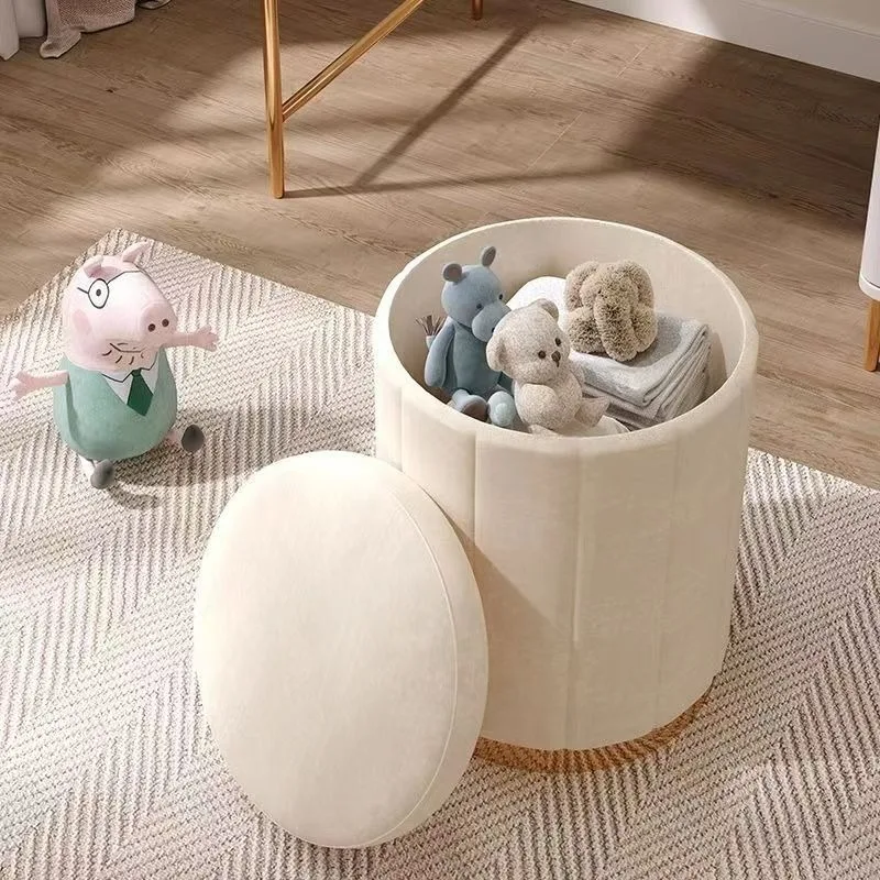 

Makeup Stools Light Luxury Round Stools Chairs Bedrooms Sofas Side Stools Dressing Stool Vanity Chairs Ottomans Storage Bench