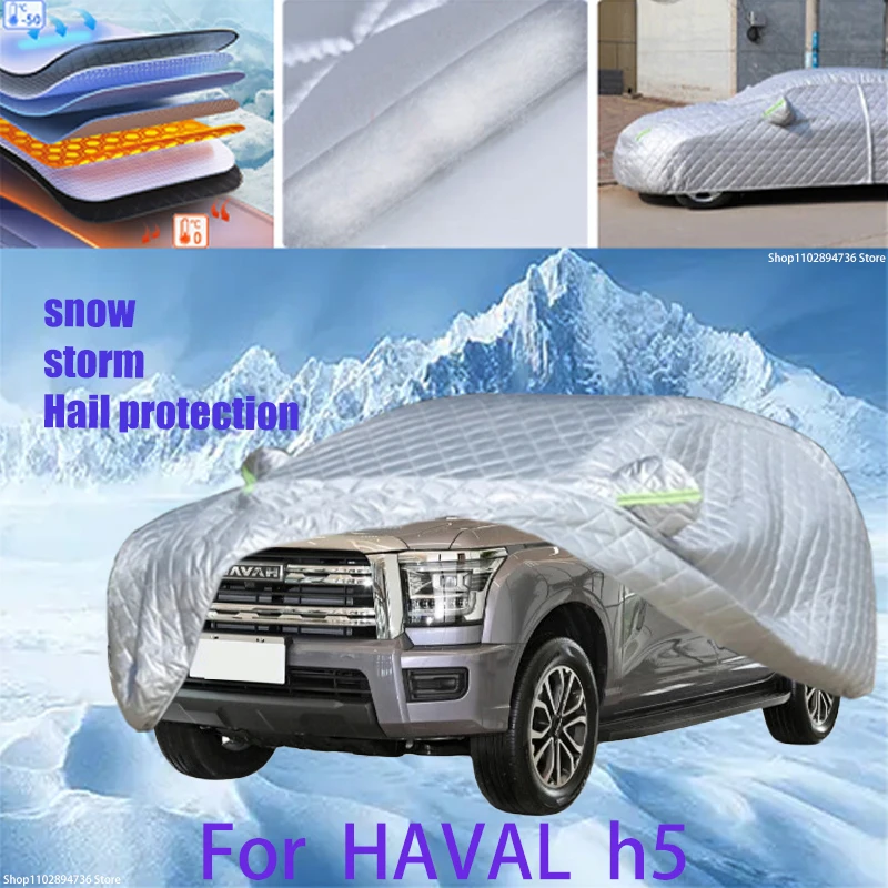 

For HAVAL h5 Outdoor Cotton Thickened Awning For Car Anti Hail Protection Snow Covers Sunshade Waterproof Dustproof