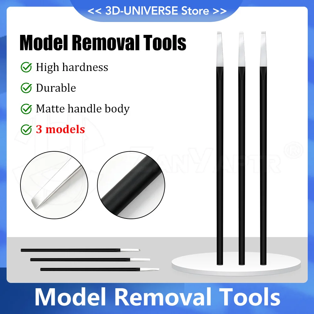 Professional 3Pcs 3D Printer Support Removal Tools Kit Model Finishing Clean‑Up Scraper Knife Set For 3D Printed Models