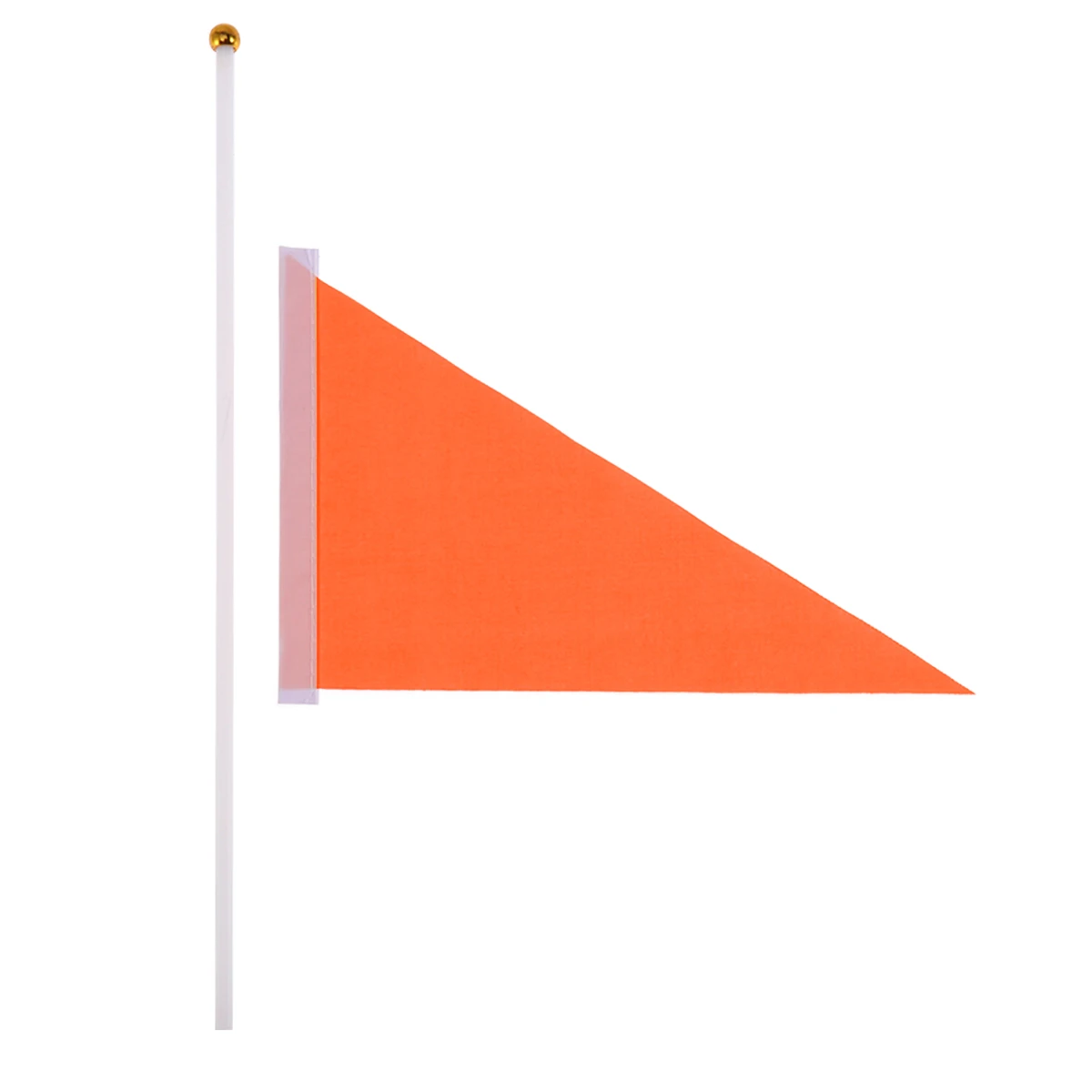 

50 pcs Triangular Banner Lightweight Polyester Cloth Plastic Pole Mini Lawn Flags H Waving Pendant Fitness Small Banner