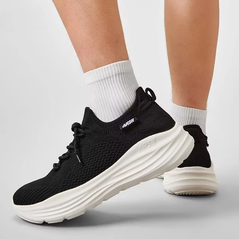 Popular Lightweight Mesh Men's Sports Shoes Breathable and Cushioned Soft Soled Adult Running Shoe Anti Slip Men's Walking Shoes
