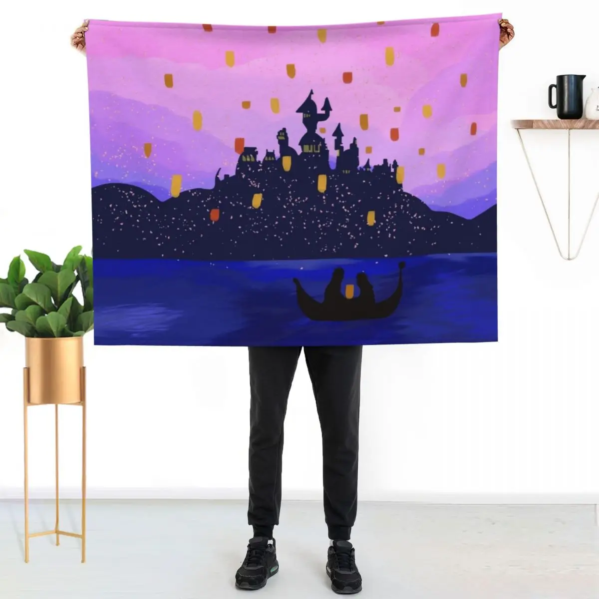 Tangled Lantern Throw Blanket for winter Blankets For Sofas Extra Large Throw Cute Plaid Decoratives Blankets