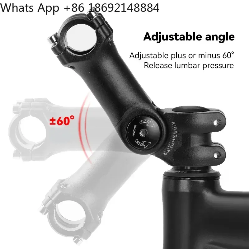 Adjustable Heightening Device for Mountain Bike Bicycle Handlebar Vertical Extension in Aluminum Alloy 28.6 mm and 31 mm