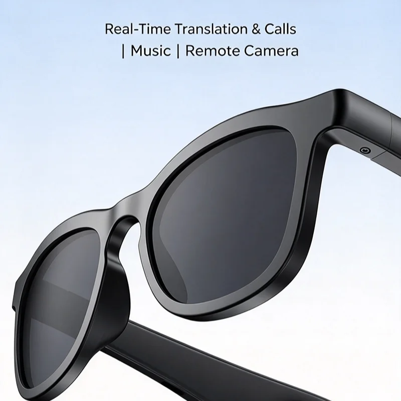AI Intelligent Translation Bluetooth Glasses Outdoor Sports Calling Listening To Music Long Battery Life Multifunctional Glasses