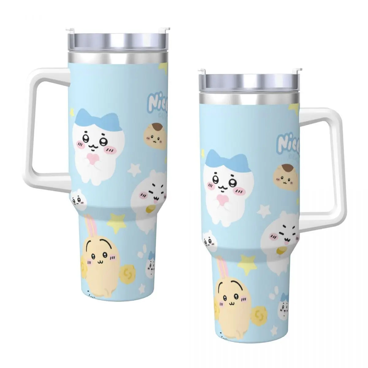 Stainless Steel Tumbler Chiikawa Thermal Mug Insulated Cold Drink Car Mugs Travelist Graphic Water Bottle