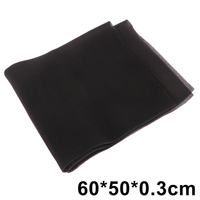 Fish Tank Filter High Density Activated Carbon Foam 60*50*0.3cm Universal Carbon Filter Sponge Foam Filter Black