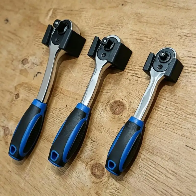 62KD Garage Tool Storage Rack For Ratchet Wrenches In Multiple Sizes 3 Pack