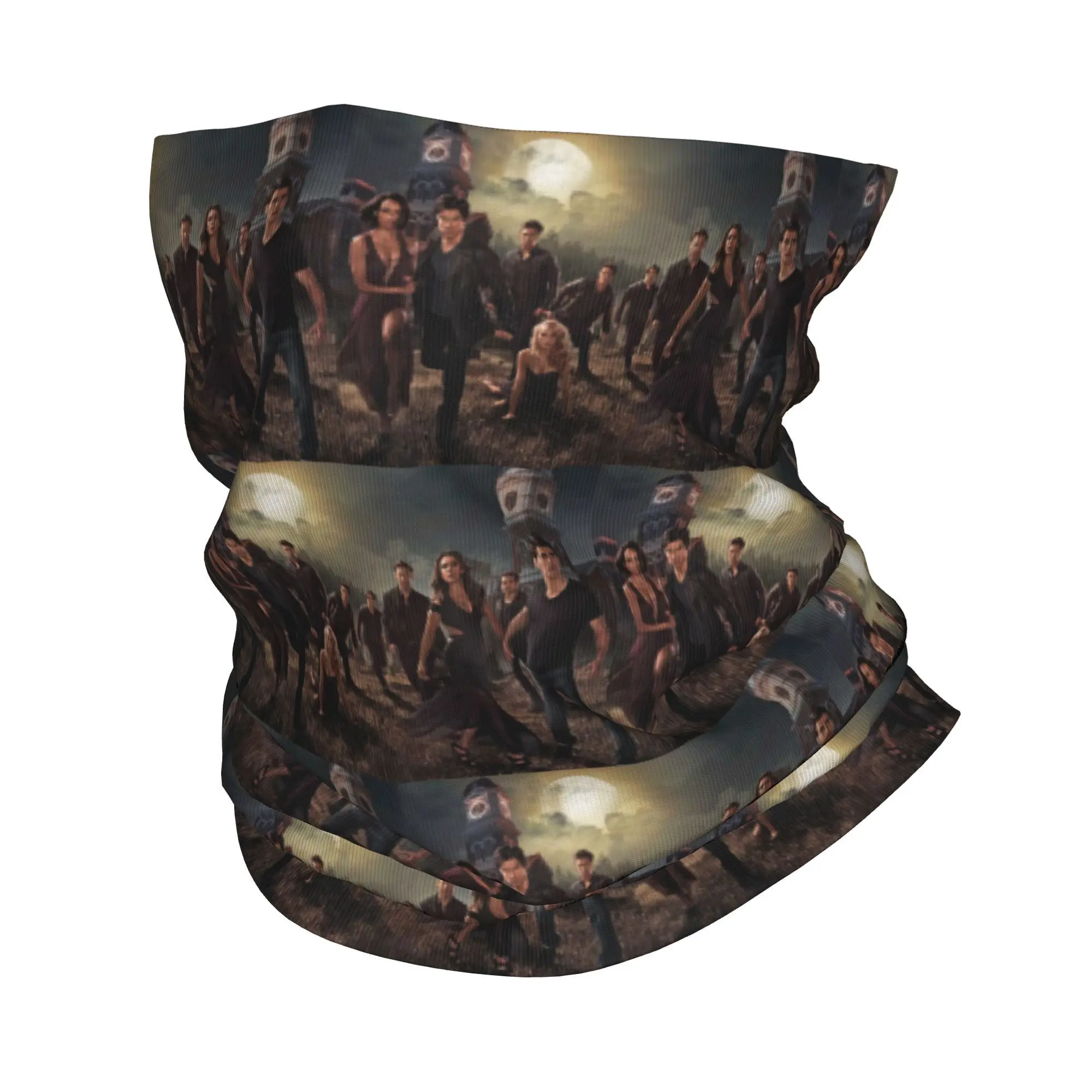 The vampire diaries Bandana Neck Cover Printed Face Scarf Multifunction Cycling Scarf Hiking Fishing For Men Women Washable