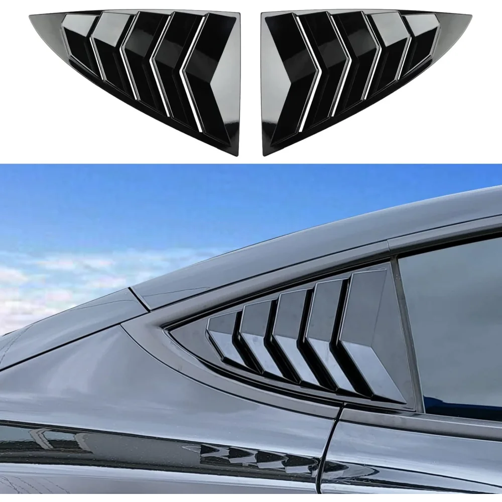 

For Model 3 Rear Side Window Shutter Cover Louver Sport Style Cool Exterior Decoration For Tesla Model 3 2017-2025 Accessories