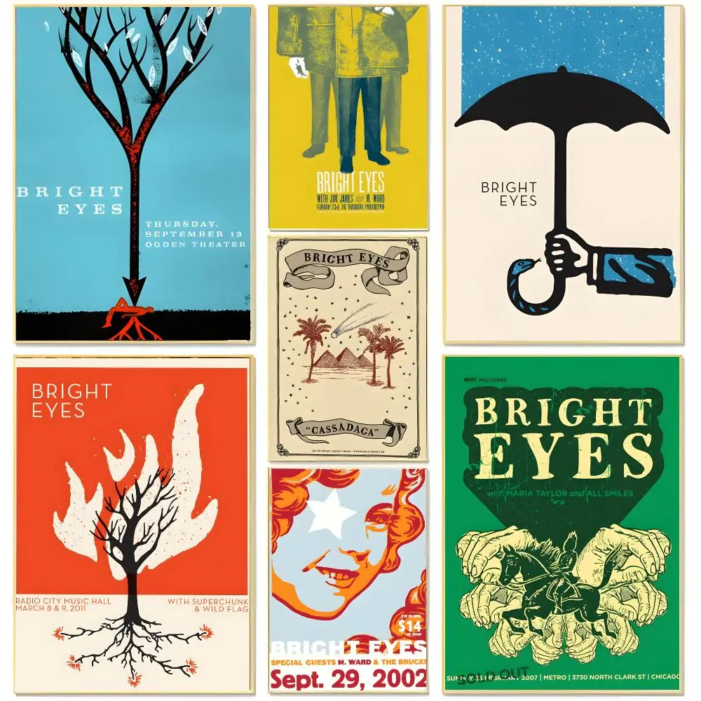 Indie Rocker B-Bright Eyes Poster Living Room Bedroom Decorative Print Unframed Decor