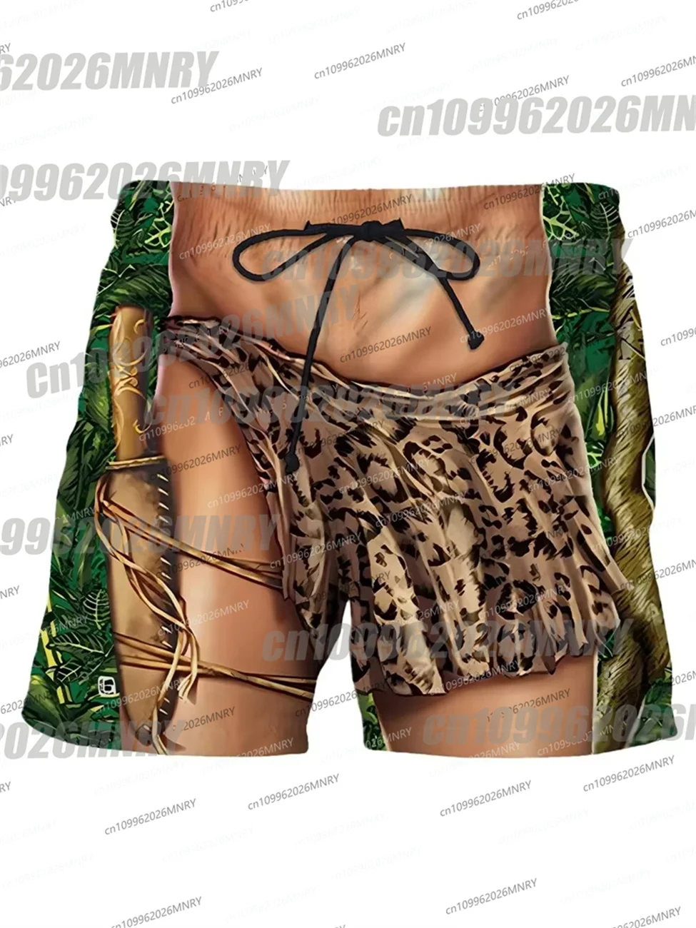 Summer Kid Board Shorts Swimming Men Pants Funny Fake Underwear 3d Printed Personality Novelty Unisex Casual Trunks Quick Dry